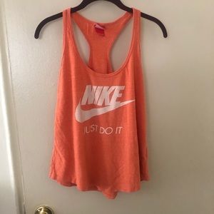 💕 2 for 10 💕 USED NIKE Orange Racerback tank top